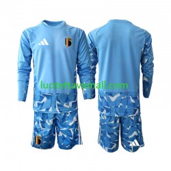 Lapset Belgia Maalivahdin World Cup 2026 Pitkähihainen Fanipaita ,Koti Lapset Belgia Maalivahdin World Cup 2026 Pitkähihainen Fanipaita ,Koti