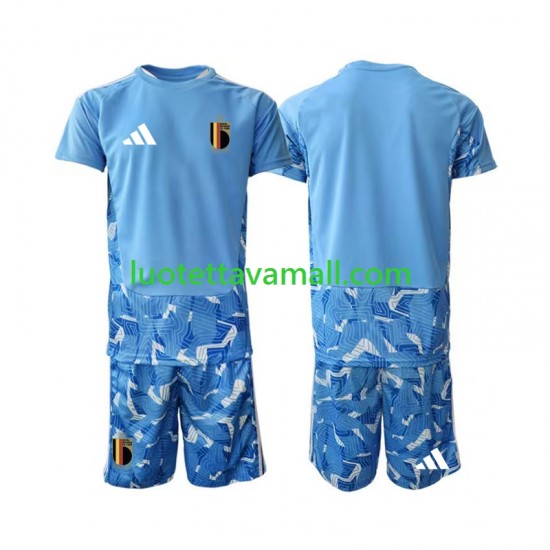 Lapset Belgia Maalivahdin World Cup 2026 Lyhythihainen Fanipaita ,Koti