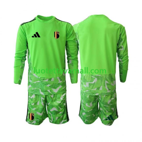 Lapset Belgia Maalivahdin World Cup 2026 Pitkähihainen Fanipaita ,Kolmas