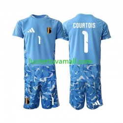 Lapset Belgia Maalivahdin Thibaut Courtois 1 World Cup 2026 Lyhythihainen Fanipaita ,Koti