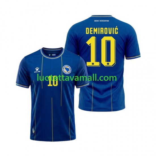 Miehet Bosnia ja Hertsegovina Ermedin Demirovic 10 World Cup 2026 Lyhythihainen Fanipaita ,Koti