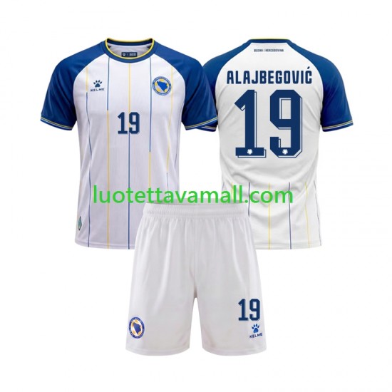 Lapset Bosnia ja Hertsegovina Kerim Alajbegovic 19 World Cup 2026 Lyhythihainen Fanipaita ,Vieras