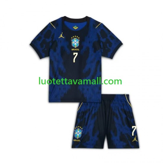 Lapset Brasilia Vinicius Junior 7 World Cup 2026 Lyhythihainen Fanipaita ,Vieras