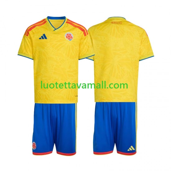 Lapset Kolumbia World Cup 2026 Lyhythihainen Fanipaita ,Koti