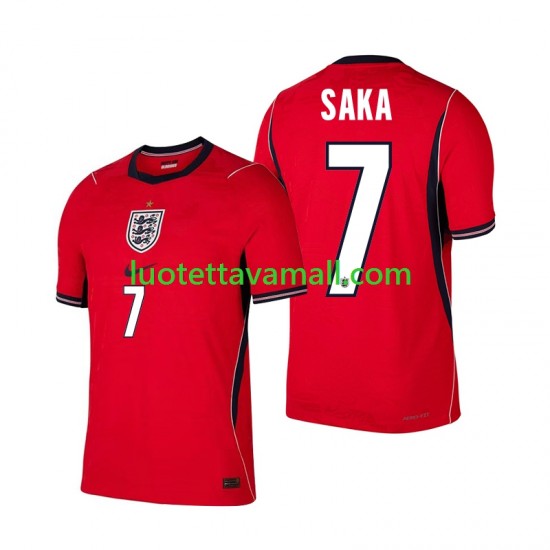 Miehet Englanti Bukayo Saka 7 World Cup 2026 Lyhythihainen Fanipaita ,Vieras