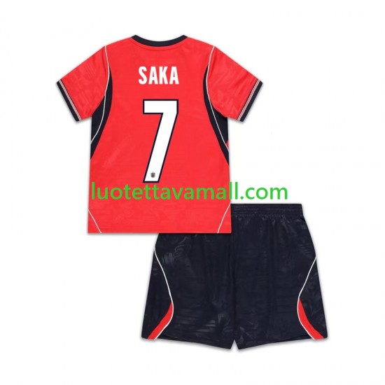 Lapset Englanti Bukayo Saka 7 World Cup 2026 Lyhythihainen Fanipaita ,Vieras