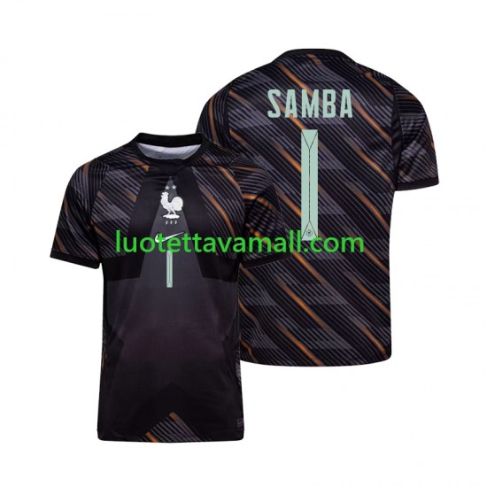Miehet Ranska Maalivahdin Brice Samba 1 World Cup 2026 Lyhythihainen Fanipaita ,Koti