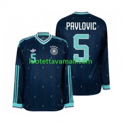Miehet Saksa Aleksandar Pavlovic 5 World Cup 2026 Pitkähihainen Fanipaita ,Vieras Miehet Saksa Aleksandar Pavlovic 5 World Cup 2026 Pitkähihainen Fanipaita ,Vieras