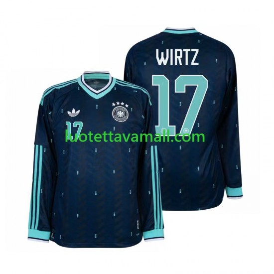 Miehet Saksa Florian Wirtz 17 World Cup 2026 Pitkähihainen Fanipaita ,Vieras