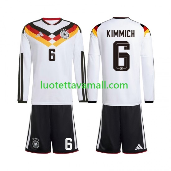 Lapset Saksa Joshua Kimmich 6 World Cup 2026 Pitkähihainen Fanipaita ,Koti
