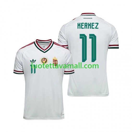 Miehet Unkari Milos Kerkez 11 World Cup 2026 Lyhythihainen Fanipaita ,Vieras