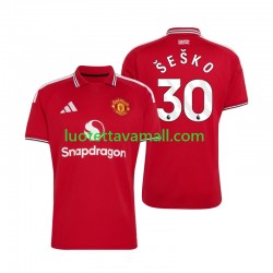 Miehet Manchester United Benjamin Sesko 30 2026-2027 Lyhythihainen Fanipaita ,Koti