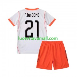 Lapset Alankomaat Frenkie de Jong 21 World Cup 2026 Lyhythihainen Fanipaita ,Vieras