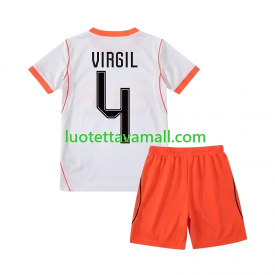 Lapset Alankomaat Virgil van Dijk 4 World Cup 2026 Lyhythihainen Fanipaita ,Vieras