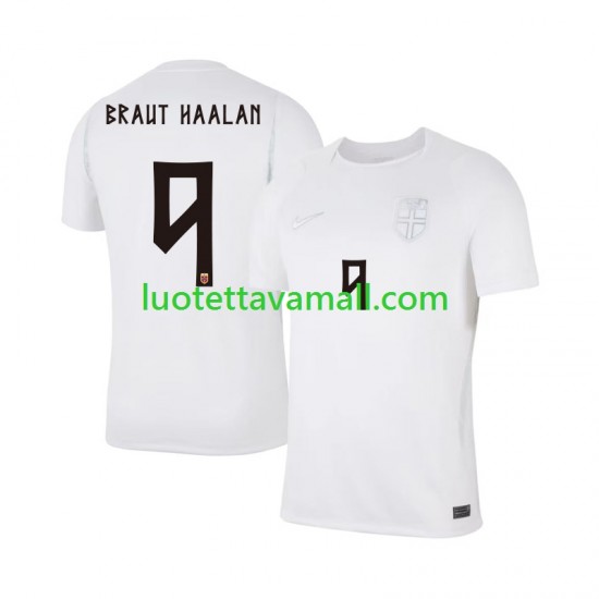 Miehet Norja Braut Haaland 9 World Cup 2026 Lyhythihainen Fanipaita ,Kolmas