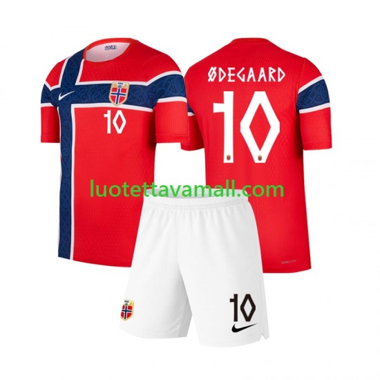 Lapset Norja Martin Odegaard 10 World Cup 2026 Lyhythihainen Fanipaita ,Koti