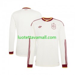 Miehet Espanja World Cup 2026 Pitkähihainen Fanipaita ,Vieras Miehet Espanja World Cup 2026 Pitkähihainen Fanipaita ,Vieras