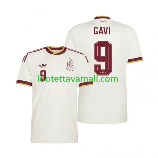 Miehet Espanja Gavi 9 World Cup 2026 Lyhythihainen Fanipaita ,Vieras