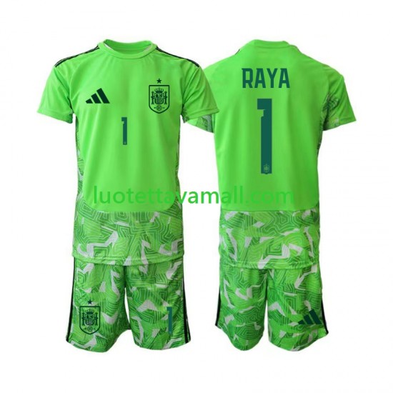 Lapset Espanja Maalivahdin David Raya 1 6th Green color World Cup 2026 Lyhythihainen Fanipaita