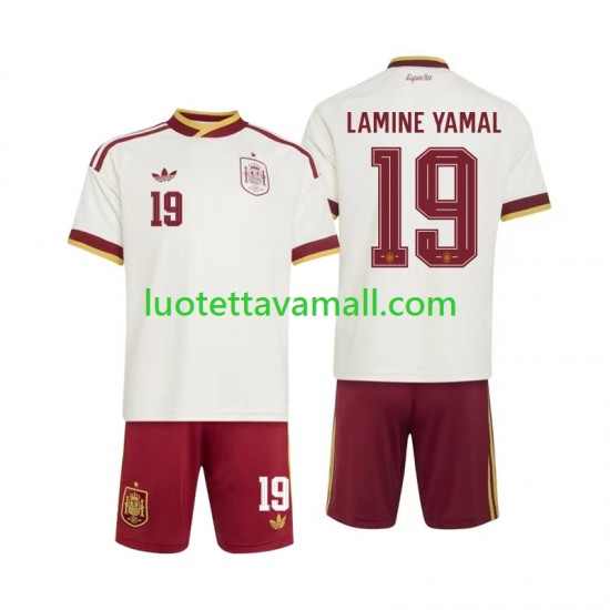 Lapset Espanja Lamine Yamal 19 World Cup 2026 Lyhythihainen Fanipaita ,Vieras