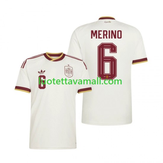 Miehet Espanja Mikel Merino 6 World Cup 2026 Lyhythihainen Fanipaita ,Vieras