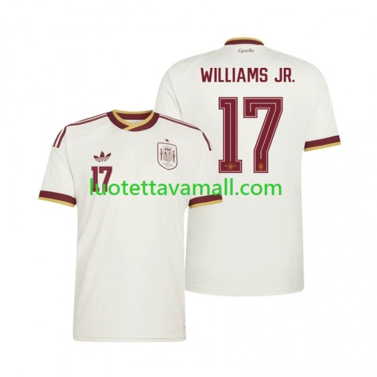 Miehet Espanja Nico Williams 17 World Cup 2026 Lyhythihainen Fanipaita ,Vieras