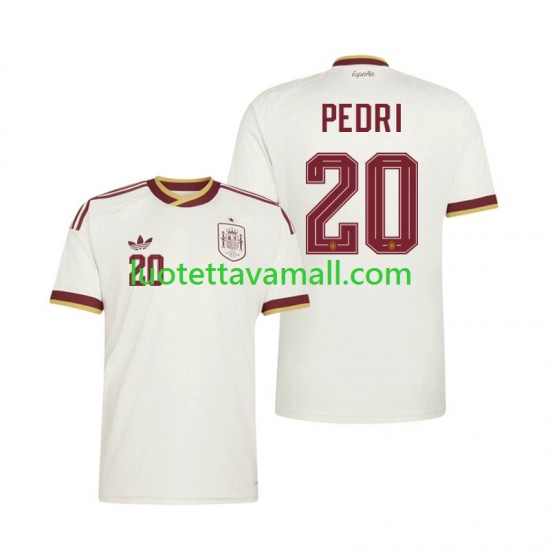 Miehet Espanja Pedri 20 World Cup 2026 Lyhythihainen Fanipaita ,Vieras