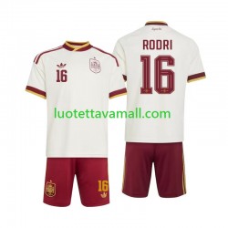 Lapset Espanja Rodri 16 World Cup 2026 Lyhythihainen Fanipaita ,Vieras Lapset Espanja Rodri 16 World Cup 2026 Lyhythihainen Fanipaita ,Vieras