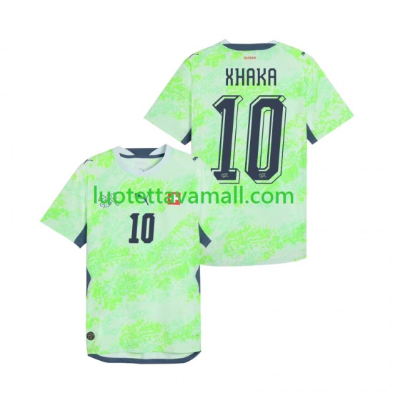 Miehet Sveitsi Granit Xhaka 10 World Cup 2026 Lyhythihainen Fanipaita ,Vieras