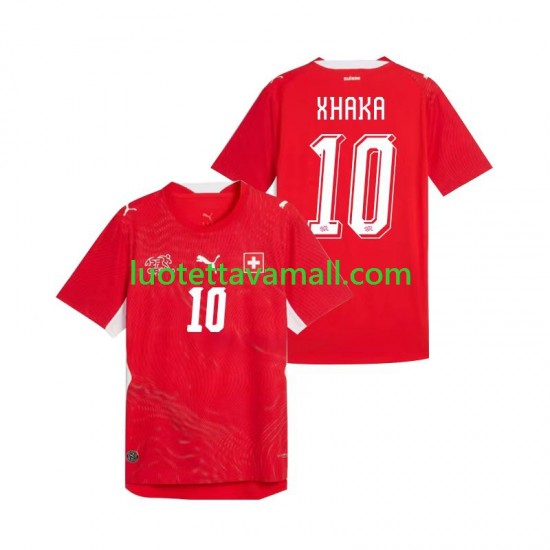 Miehet Sveitsi Granit Xhaka 10 World Cup 2026 Lyhythihainen Fanipaita ,Koti
