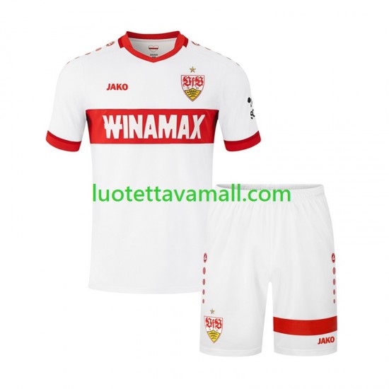 Lapset VfB Stuttgart 2024-2025 Lyhythihainen Fanipaita ,Koti