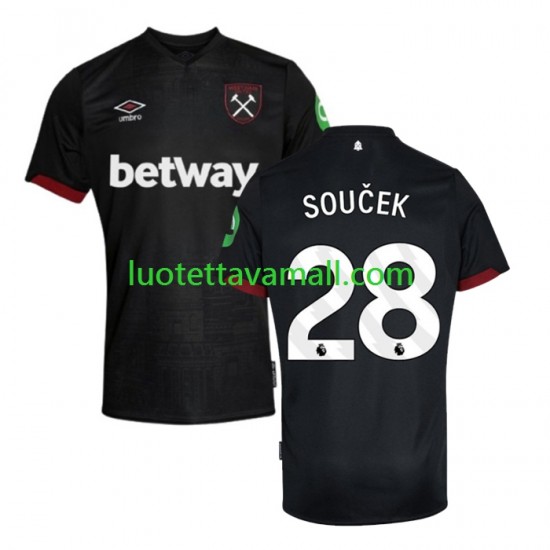 Miehet West Ham United SOUCEK 28 2024-2025 Lyhythihainen Fanipaita ,Vieras