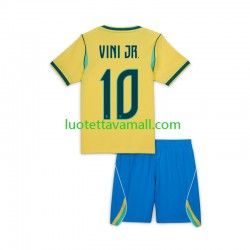 Lapset Brasilia Vinicius Junior 10 World Cup 2026 Lyhythihainen Fanipaita ,Koti
