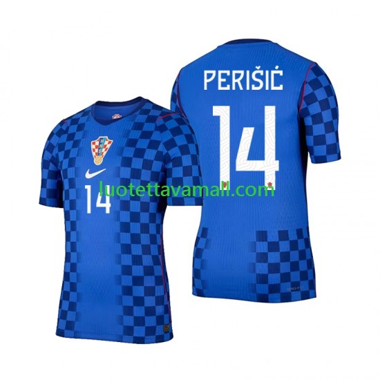Miehet Kroatia Ivan Perisic 14 World Cup 2026 Lyhythihainen Fanipaita ,Vieras