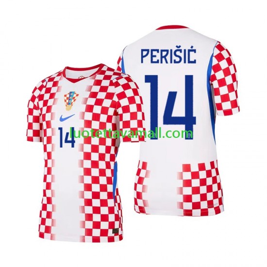 Miehet Kroatia Ivan Perisic 14 World Cup 2026 Lyhythihainen Fanipaita ,Koti
