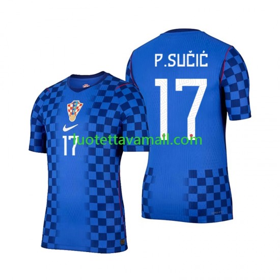 Miehet Kroatia Petar Sucic 17 World Cup 2026 Lyhythihainen Fanipaita ,Vieras