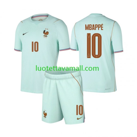Lapset Ranska Kylian Mbappe 10 World Cup 2026 Lyhythihainen Fanipaita ,Vieras