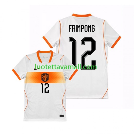 Miehet Alankomaat Jeremie Frimpong 12 World Cup 2026 Lyhythihainen Fanipaita ,Vieras