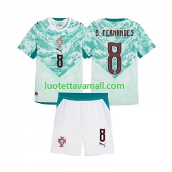 Lapset Portugali Bruno Fernandes 8 2026 2027 Lyhythihainen Fanipaita ,Vieras
