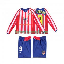 Lapset Atlético Madrid F TORRES 9 Retro 2004 2005 Pitkähihainen Fanipaita ,Koti