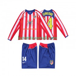 Lapset Atlético Madrid SIMEONE 14 Retro 2004 2005 Pitkähihainen Fanipaita ,Koti