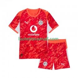 Lapset Borussia Dortmund Maalivahdin 2025-2026 Lyhythihainen Fanipaita ,Vieras