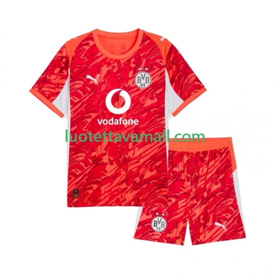 Lapset Borussia Dortmund Maalivahdin 2025-2026 Lyhythihainen Fanipaita ,Vieras