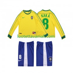Lapset Brasilia KAKA 8 Retro 1998 Pitkähihainen Fanipaita ,Koti