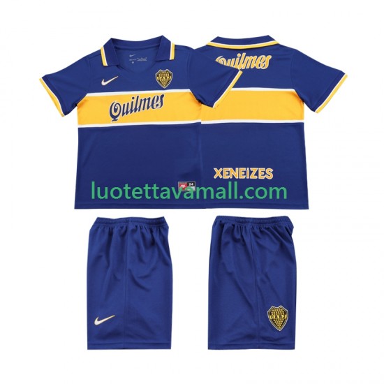 Lapset CA Boca Juniors Retro 1996 1997 Lyhythihainen Fanipaita ,Koti