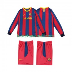 Lapset FC Barcelona Retro 2010 2011 Pitkähihainen Fanipaita ,Koti