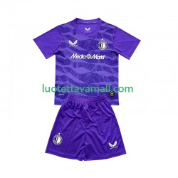 Lapset Feyenoord Rotterdam Maalivahdin 2025-2026 Lyhythihainen Fanipaita ,Kolmas