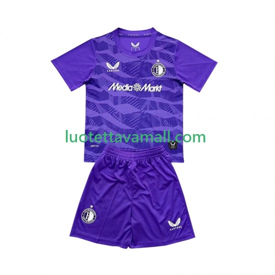 Lapset Feyenoord Rotterdam Maalivahdin 2025-2026 Lyhythihainen Fanipaita ,Kolmas