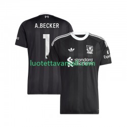 Miehet Liverpool Maalivahdin Alisson Becker 1 2025-2026 Lyhythihainen Fanipaita ,Neljäs