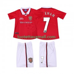 Lapset Manchester United BECKHAM 7 Retro 1999 2000 Lyhythihainen Fanipaita ,Koti